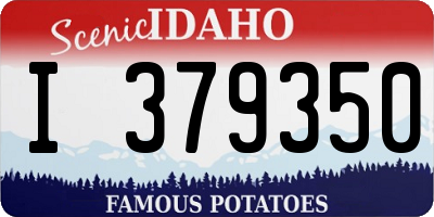 ID license plate I379350