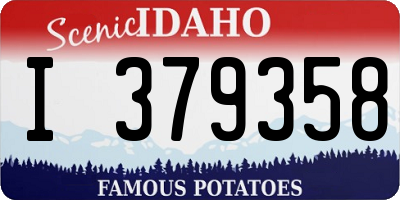 ID license plate I379358