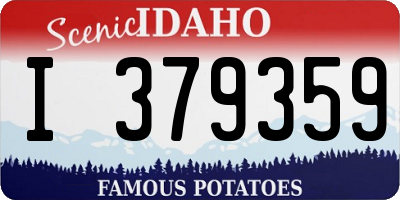 ID license plate I379359