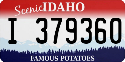 ID license plate I379360