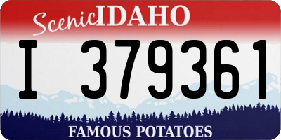 ID license plate I379361