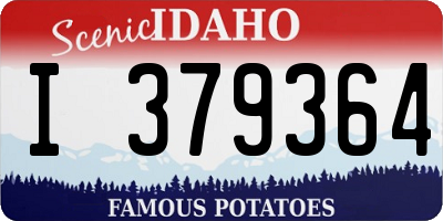 ID license plate I379364