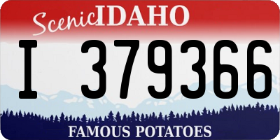 ID license plate I379366