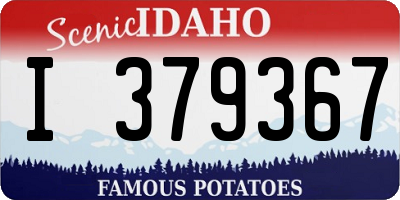 ID license plate I379367