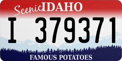ID license plate I379371