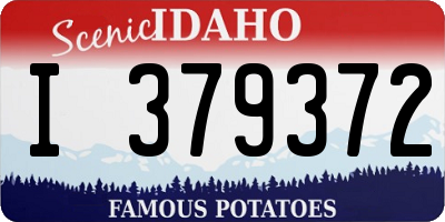 ID license plate I379372