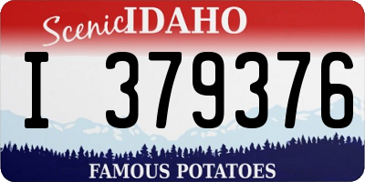 ID license plate I379376