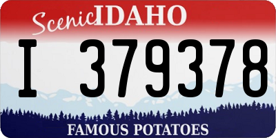 ID license plate I379378
