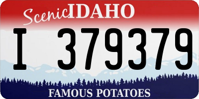 ID license plate I379379