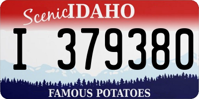 ID license plate I379380