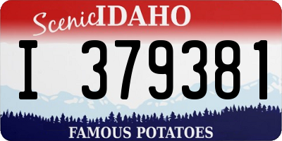 ID license plate I379381