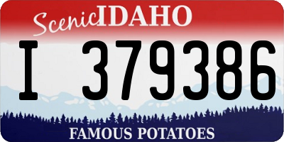 ID license plate I379386