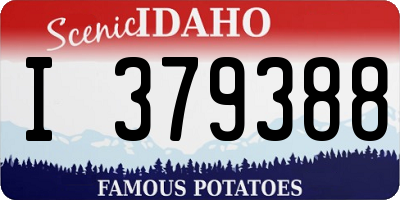 ID license plate I379388