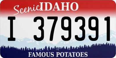 ID license plate I379391