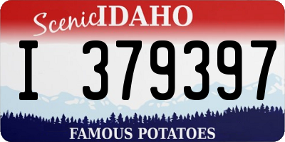 ID license plate I379397