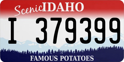 ID license plate I379399