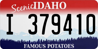 ID license plate I379410