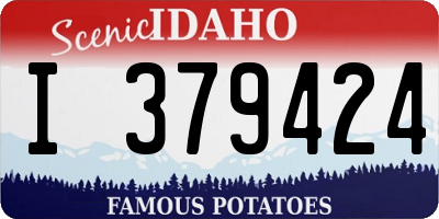 ID license plate I379424