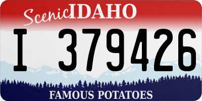 ID license plate I379426
