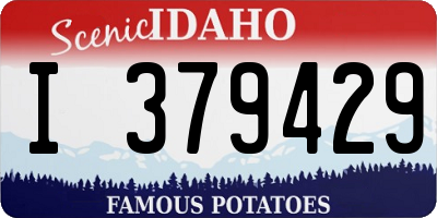ID license plate I379429