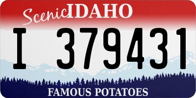 ID license plate I379431