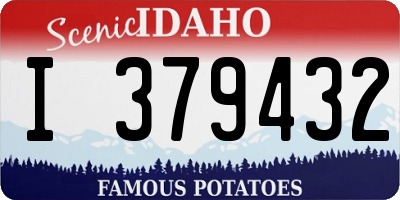 ID license plate I379432