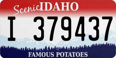 ID license plate I379437