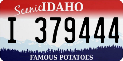 ID license plate I379444