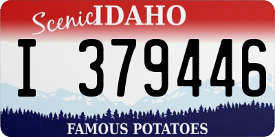 ID license plate I379446