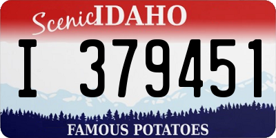 ID license plate I379451