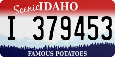 ID license plate I379453
