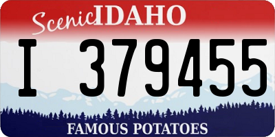ID license plate I379455