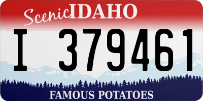 ID license plate I379461