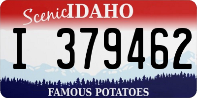 ID license plate I379462