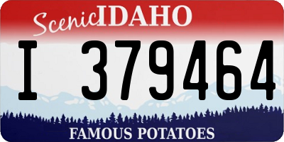 ID license plate I379464