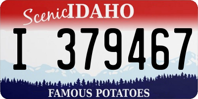 ID license plate I379467