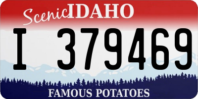 ID license plate I379469