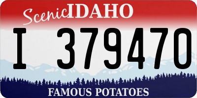ID license plate I379470