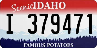 ID license plate I379471