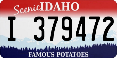 ID license plate I379472