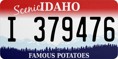 ID license plate I379476