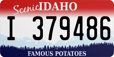 ID license plate I379486