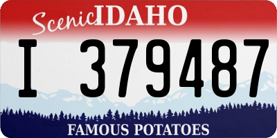 ID license plate I379487