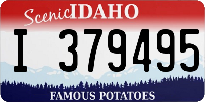 ID license plate I379495