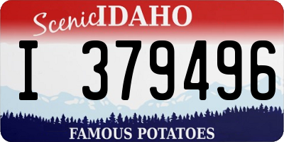 ID license plate I379496