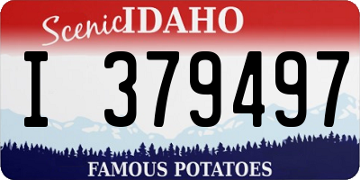 ID license plate I379497