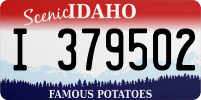 ID license plate I379502