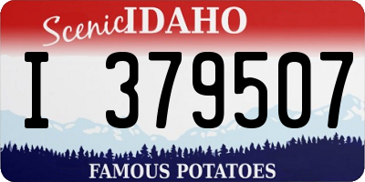 ID license plate I379507