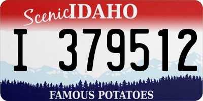 ID license plate I379512