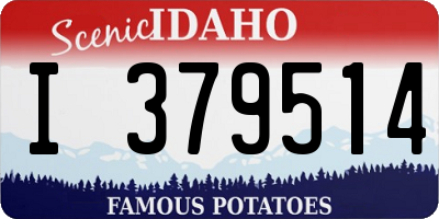 ID license plate I379514
